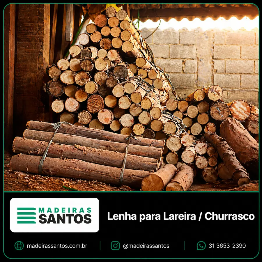 Kits de lenha de eucalipto para churrasco, lareira, festas e eventos sob consulta