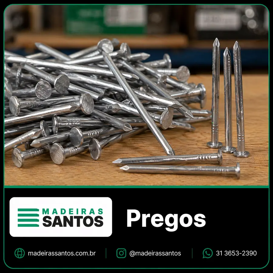 Materiais de apoio para obra e uso geral disponíveis na Madeiras Santos