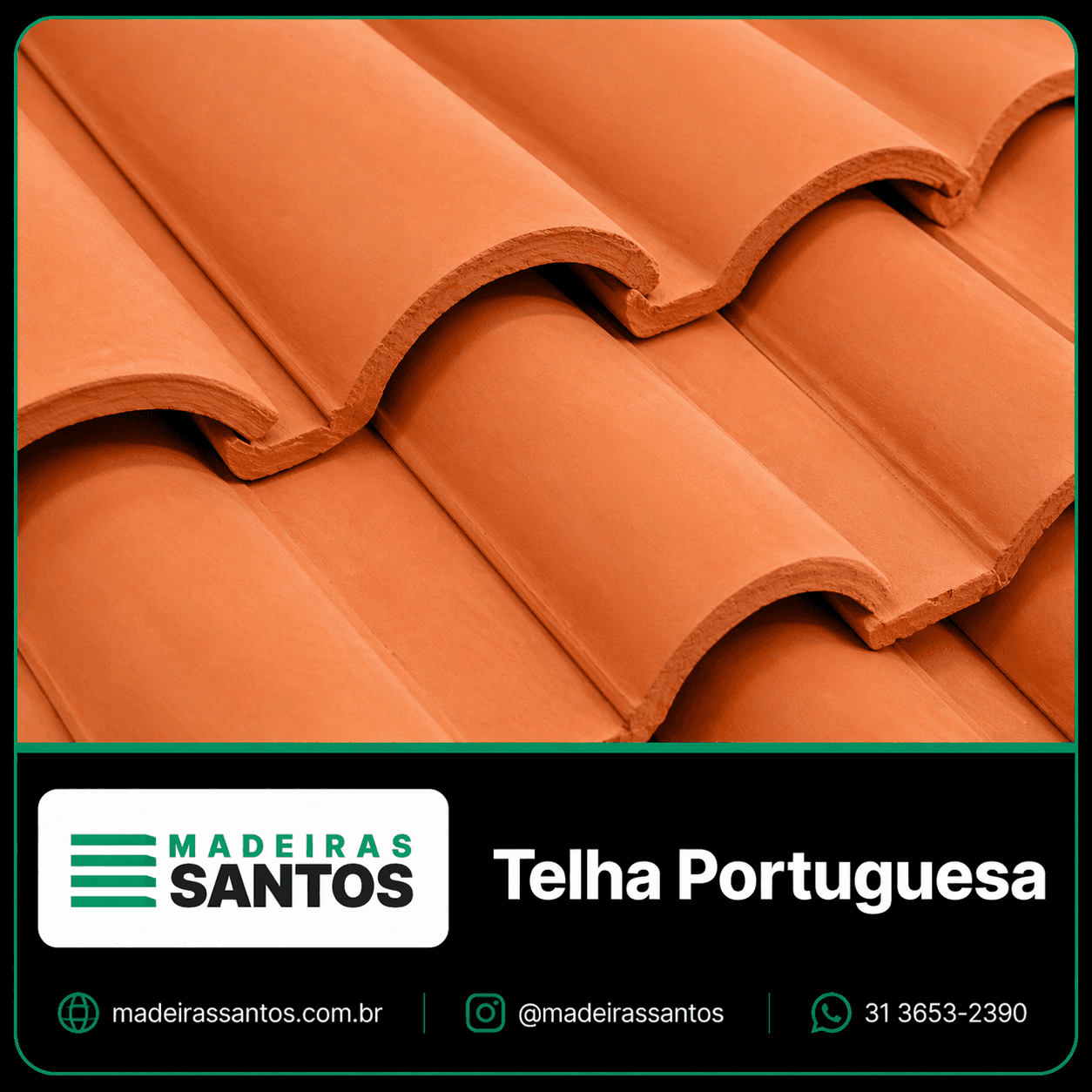 Telhas para obras e coberturas disponíveis na Madeiras Santos
